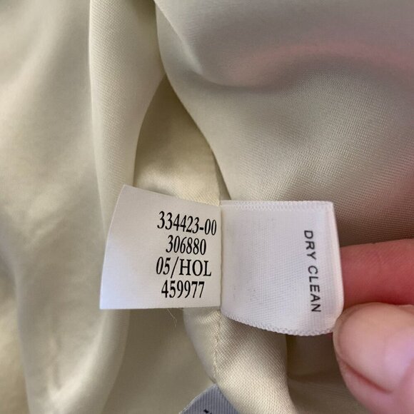 Banana Republic Cropped Blazer Cream Floral Wool Blend Jacquard Size 4 NWT - Picture 7 of 8